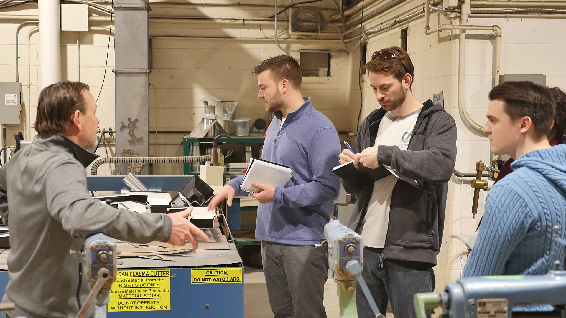 Training session with students and instructor